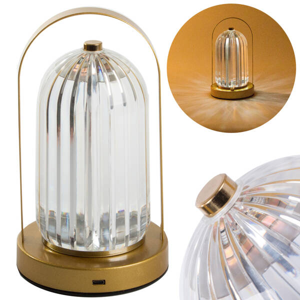 Night lamp table crystal led lantern touch