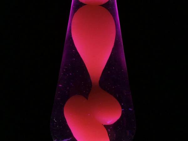 Night light water lamp with wax lava lava