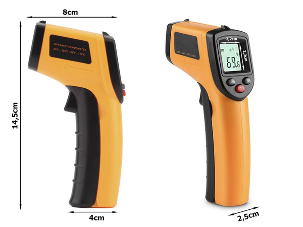 Non-contact laser pyrometer thermometer -50 +380°c