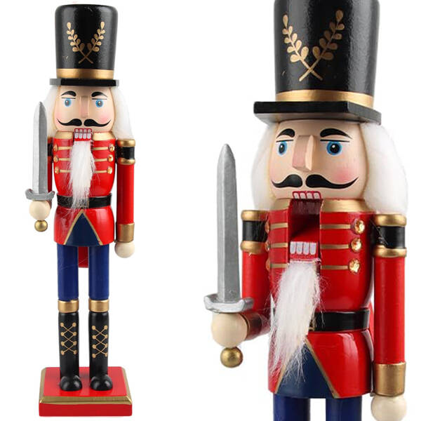 Nutcracker soldier dewniany decorative christmas figurine gift