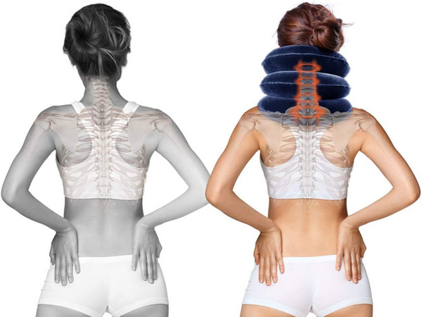 Orthopaedic neck traction cushion three levels