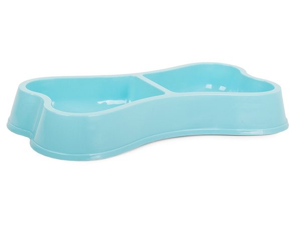 Plastic bowl for dog cat double 0.25l