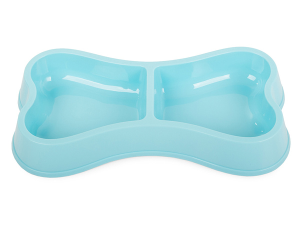 Plastic bowl for dog cat double 0.25l