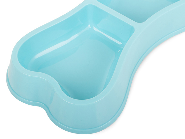 Plastic bowl for dog cat double 0.25l