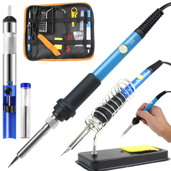 Precision 60w 200-450°c soldering irons kit tin extractor