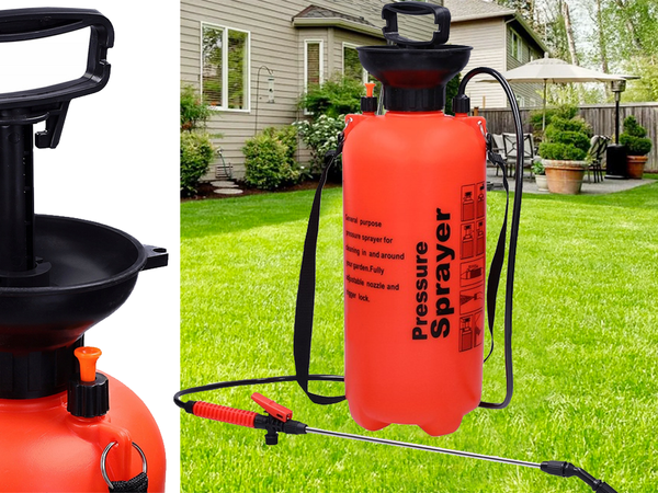 Pressure sprayer garden hand sprayer long lance 10l belt