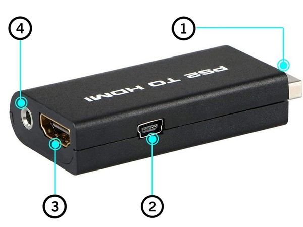 Ps2 to hdmi adapter audio converter