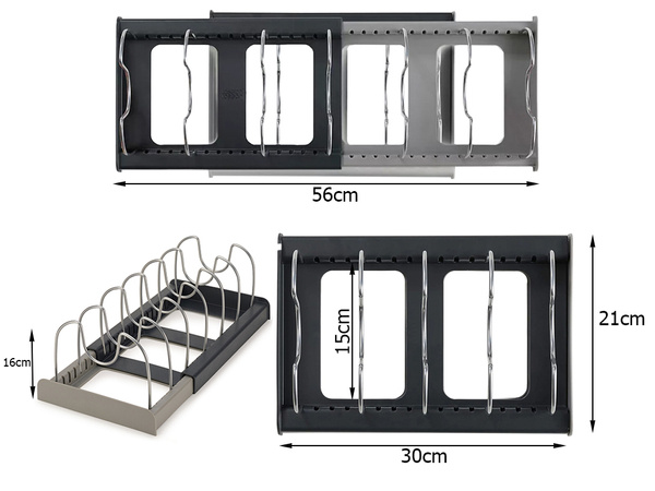 Pull-out pan organiser pot rack