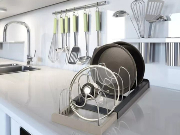 Pull-out pan organiser pot rack