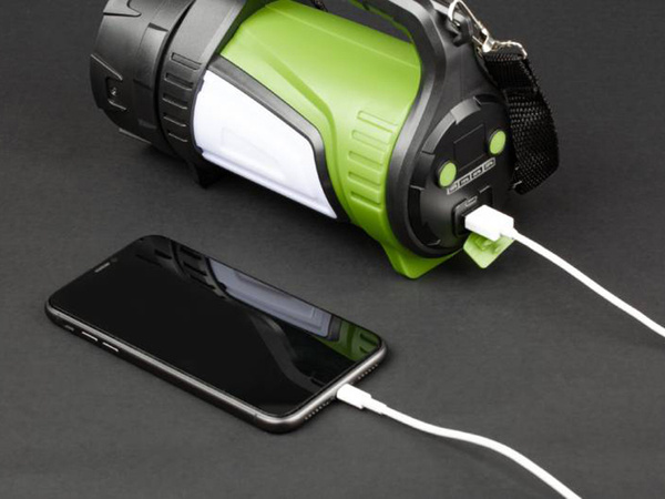 Rechargeable led torch searchlight powerful powerbank