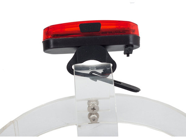 Red bicycle lamp rear 4 functions led cob