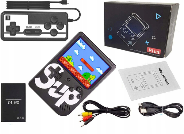 Retro mini portable console 400 games 3.0 tv game box games remote control pad