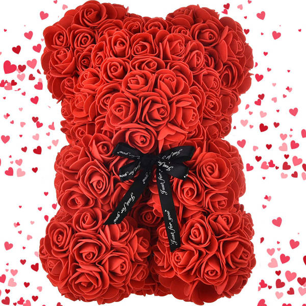 Rose petal teddy bear gift large box rose xl