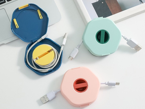 Rotary cable organiser for phone cables