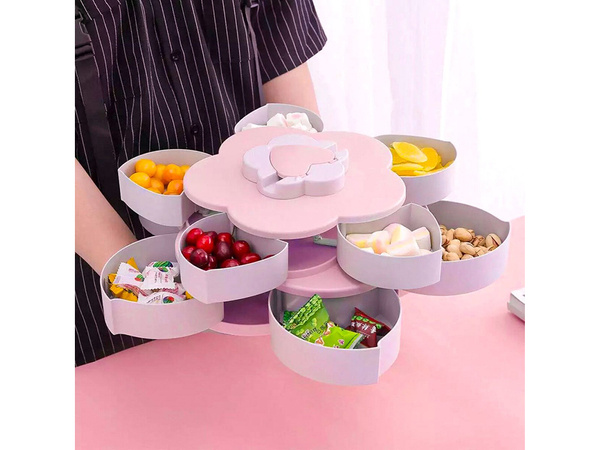 Rotary candy jewellery organiser container