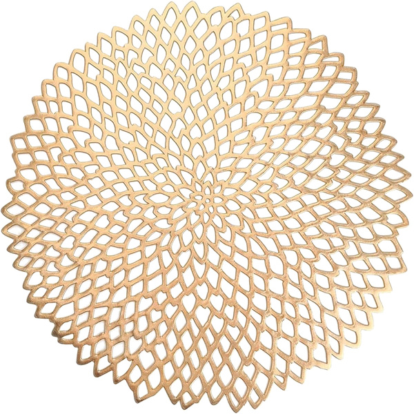 Round kitchen table mat openwork decorative table mat