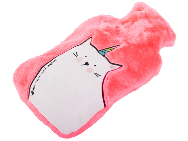 Rubber thermofor in a cover water heater plush cat for children