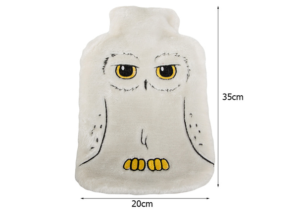 Rubber water heater with cover owl plush warmer for children