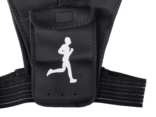 Running waistcoat with reflector sports bag phone holder