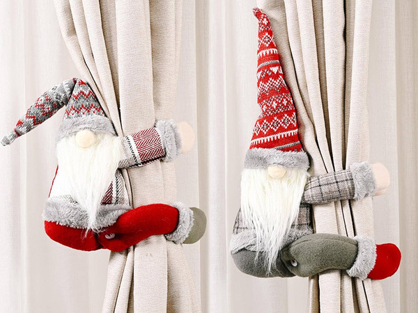 Santa gnome gnome velcro curtain buckle