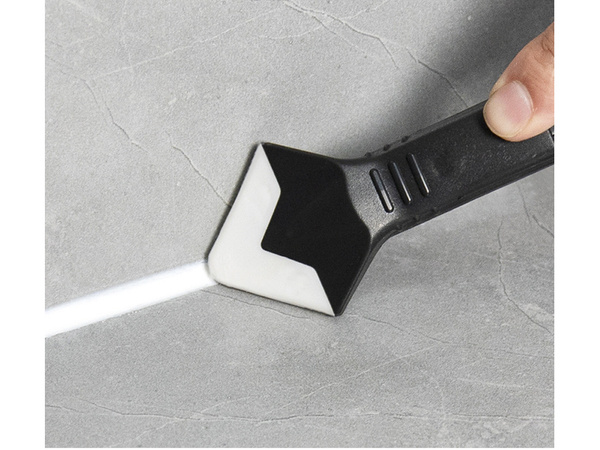 Scraper spatula for removing silicone and grout