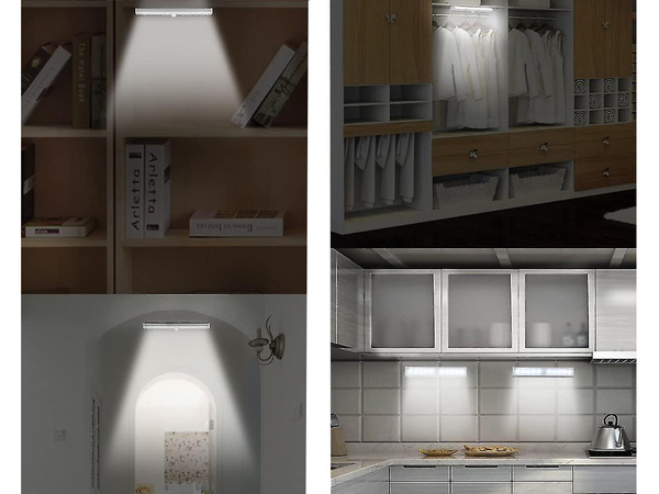 Self-adhesive cupboard rail light