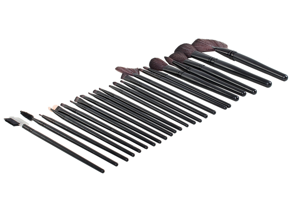 Set of 24 professional make-up brushes case