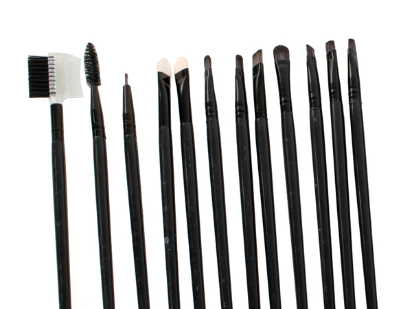 Set of 24 professional make-up brushes case