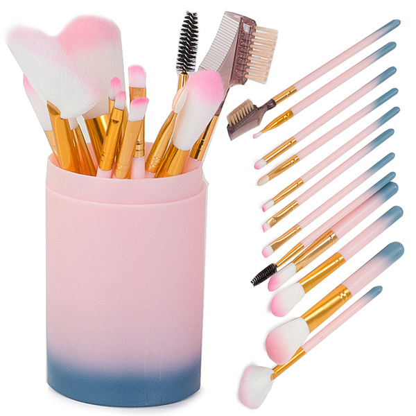 Set of professional make-up brushes 12 pieces