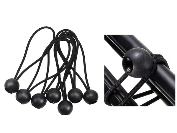 Set of rubbers with a ball to fix plendeka tension 10