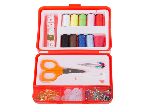 Sewing kit sewing case needles thread pins
