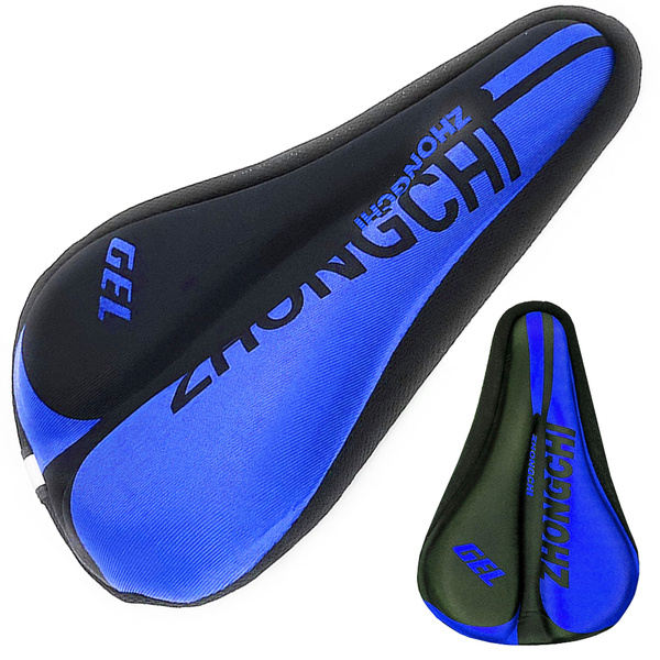 Shock-absorbing gel pad for bicycle saddle 3d cover profiled