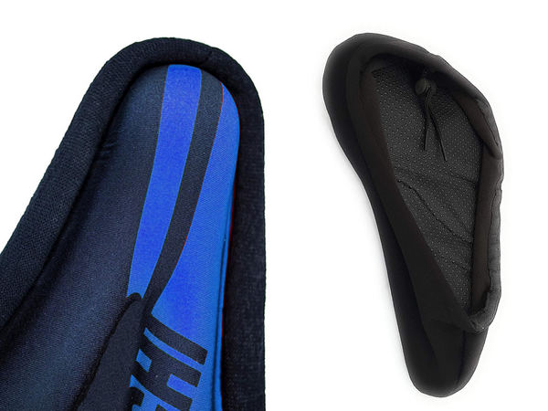 Shock-absorbing gel pad for bicycle saddle 3d cover profiled