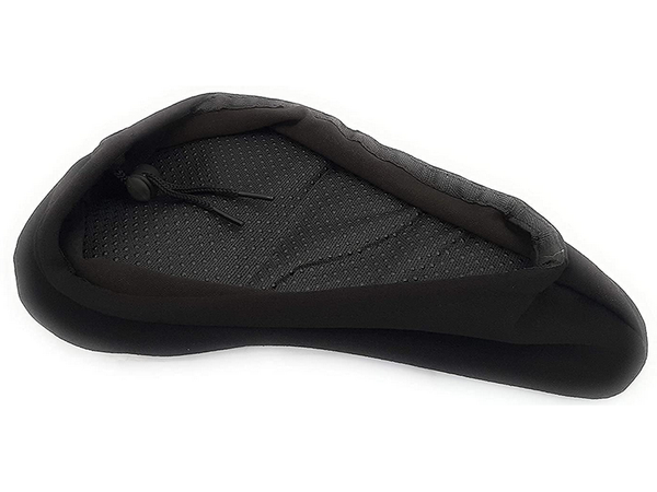 Shock-absorbing gel pad for bicycle saddle 3d cover profiled