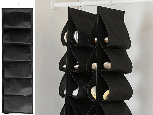 Shoe organiser for wardrobe hanging shoe rack 12 pairs