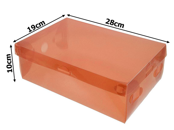 Shoebox shoebox organiser multicoloured transparent 10pcs