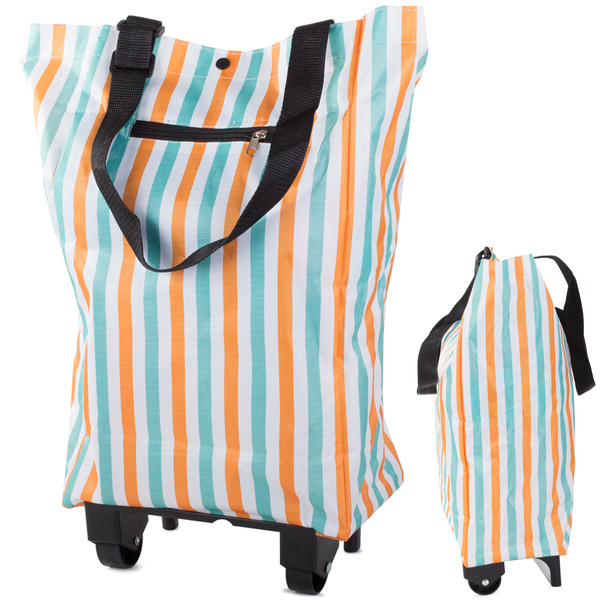 Shopping bag shopping trolley with wheels folding shopping bag