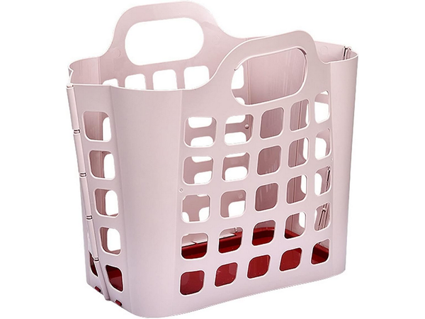 Shopping basket plastic folding laundry basket large