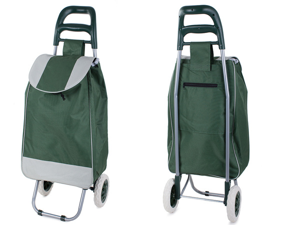 Shopping trolley wheeled shopping bag solid