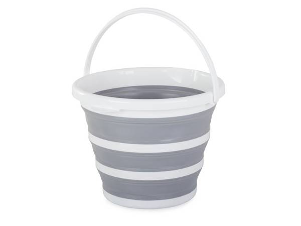 Silicone bucket folding reinforced 10l