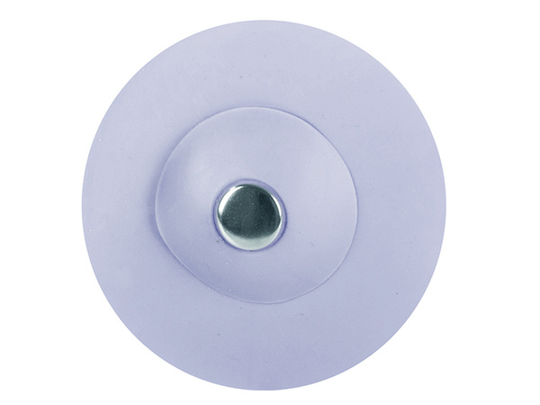 Silicone plug with a strainer for the sink 