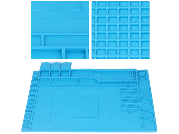 Silicone service mat soldering organizer large pad 30x45 magnet