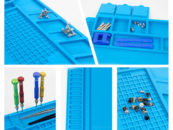 Silicone service mat soldering organizer large pad 30x45 magnet