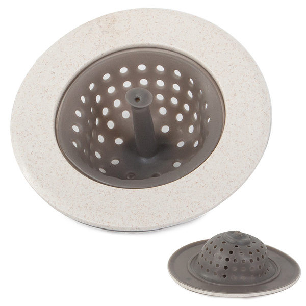 Silicone strainer for kitchen sink drain