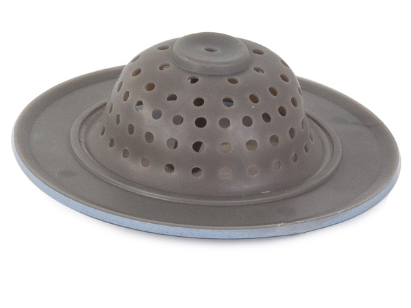 Silicone strainer for kitchen sink drain