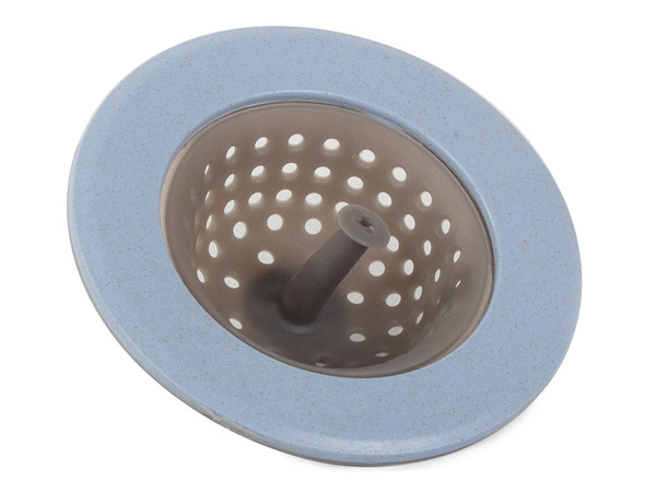 Silicone strainer for kitchen sink drain