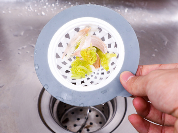 Silicone strainer strainer sink drain plug