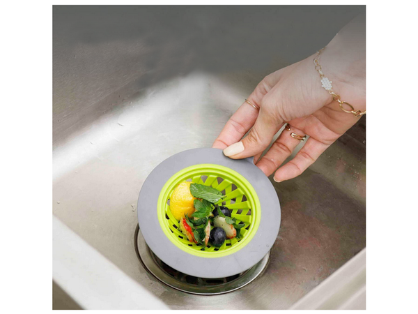 Silicone strainer strainer sink drain plug