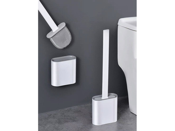 Silicone toilet brush for the bathroom wc