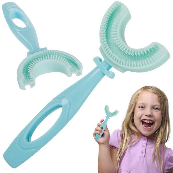 Silicone toothbrush for children u 360